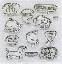 Close To My Heart My Acrylix B1458 Cuddly Salutations Unmounted Stamps Animals