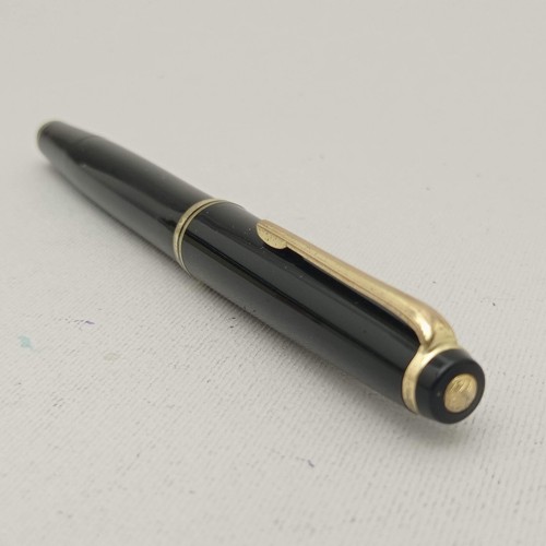 KAWECO 36 BLACK RESIN PISTON FOUNTAIN PEN 14K EF NIB VINTAGE 60S RARE BOX PAPER - Picture 9 of 12