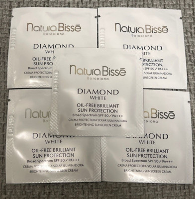 5 x Natura Bisse - Diamond White Sonnenschutz - 2ml Probe - MEHR KAUFEN SPAREN