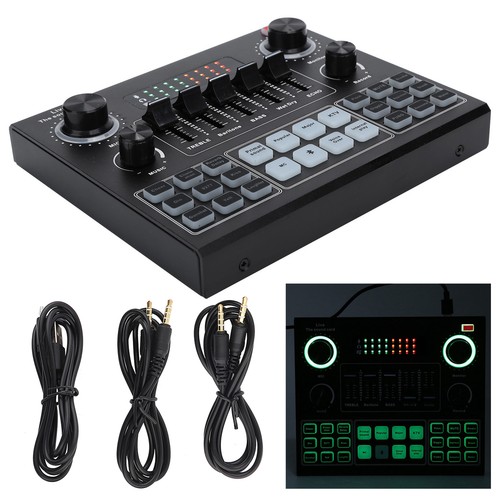 V9 Bluetooth Soundkarte Stereo Audio Mixer für Computerspiel Live Streaming Game - Bild 4 von 12
