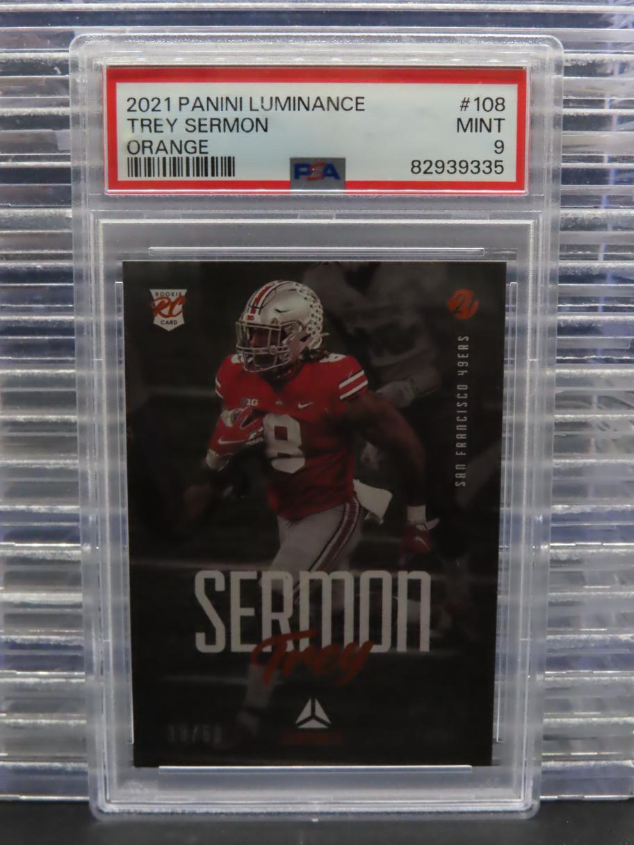 Trey Sermon Panini Luminance #108 Orange