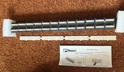 PANDUIT DP245E88110U DP5E 24-PORT 1RU CAT 5E PATCH PANEL (DISTRESSED BOX)
