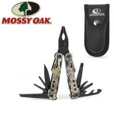 MOSSY OAK 13-in-1 Multi-tool Plier Stainless Folding Tool Bottle Opener w/Sheath