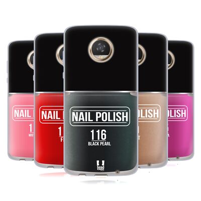 HEAD CASE DESIGNS NAIL POLISH SOFT GEL CASE FOR MOTOROLA PHONES