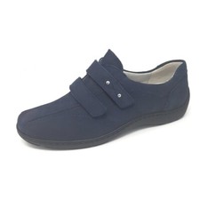 Scarpe Waldlaufer Henni 496301 cinturino in pelle nabuk blu navy UK 4,5 H nuove con scatola prezzo consigliato £ 80