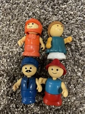 Lot 4 Playskool Little Playmates Vintage Figures