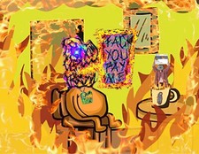 RAW HEADs #89 It’s Not Fine Meng 1of1 Digital Street Art Brut by RabidArtWork