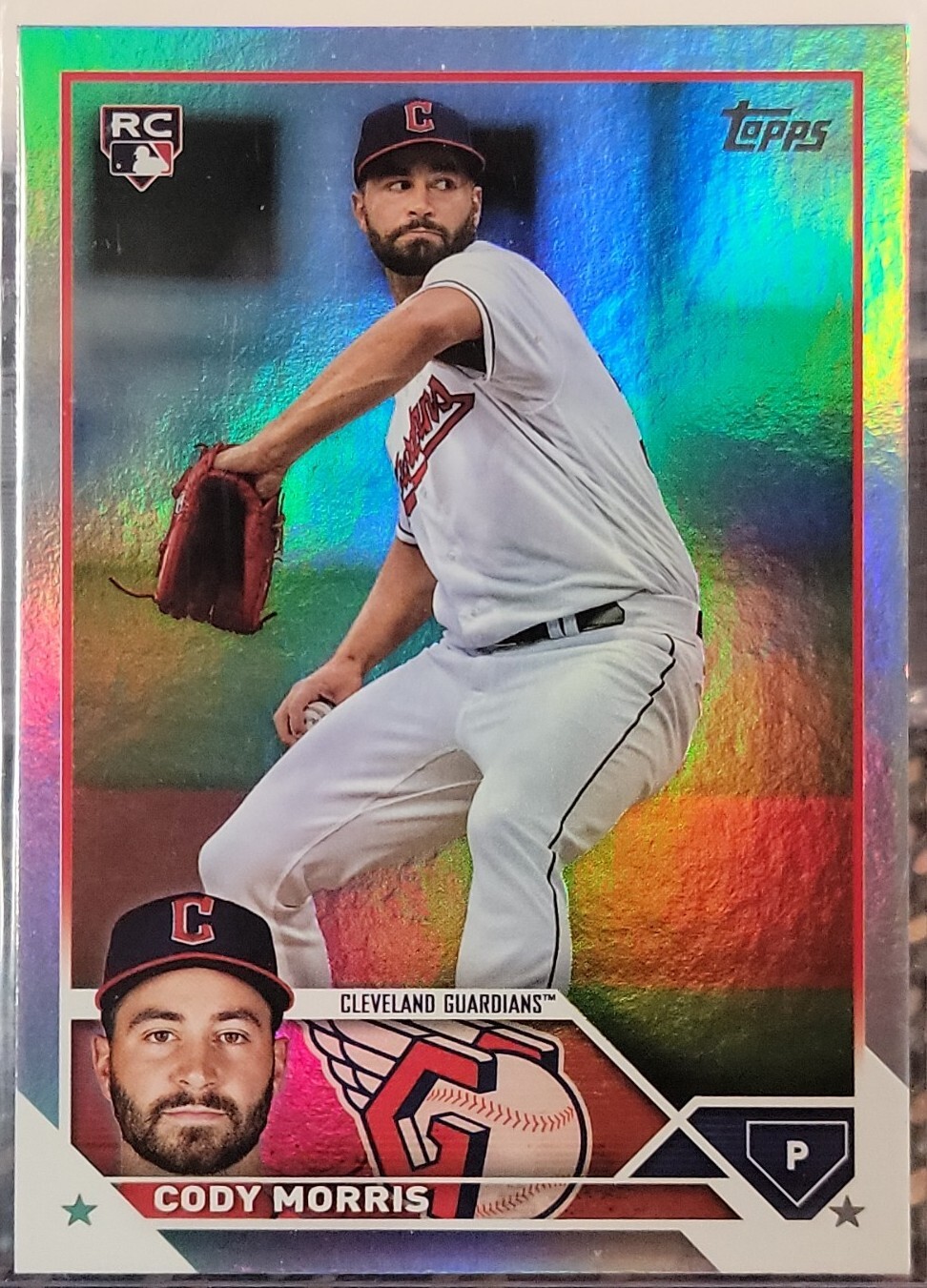 2023 Topps Series 2 #507 Cody Morris Rainbow Foil Rookie RC Cleveland Guardians