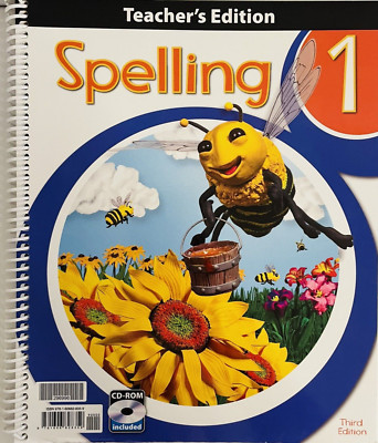 BJU Press Spelling 1 Teacher s Edition w/CD-ROM 3rd Edition Grade 1 Homeschool