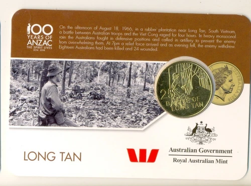 AUSTRALIAN : 2016 ANZAC to Afghanistan  - 25 Cent - LONG TAN
