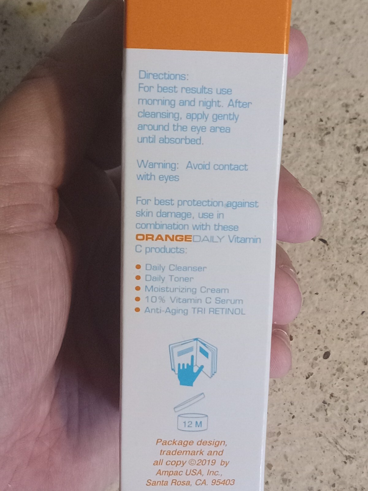 OrangeDaily Vitamin C Eye Complex to Hydrate, Firm and Reduce Wrinkles