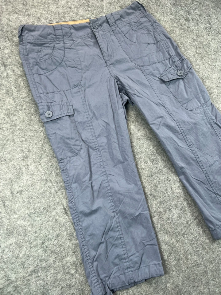 Pantalones cortos cargo BCG para mujer 6 grises utilitarios de nailon informales trabajo damas 32x20,5 Foto 2 de 4