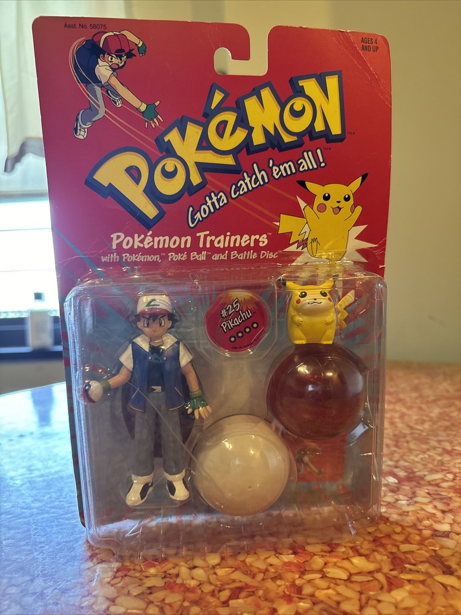 Hasbro Pokémon Trainers Ash figure #25 Pikachu. 1999 Sealed | eBay