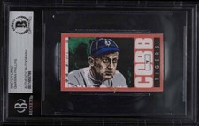 Ty Cobb Original Art Sketch Card Detroit Tigers 1/1 BAS