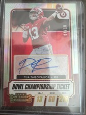 2021 Panini Contenders Legacy Ticket AUTO Tua Tagovailoa Bowl Championship /10