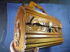 Vintage BOHO All Wood Handmade Purse