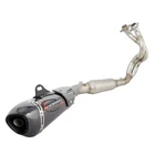 For Kawasaki Ninja 650 Z650 2023-2025 Exhaust System Header Pipe Black Muffler