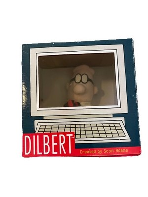 Vintage Dilbert Scott Adams 10  Plush In Original Computer Box