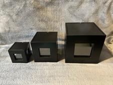 3 Black Nesting Photo Frame Picture Boxes - Great Home/Office Decor 