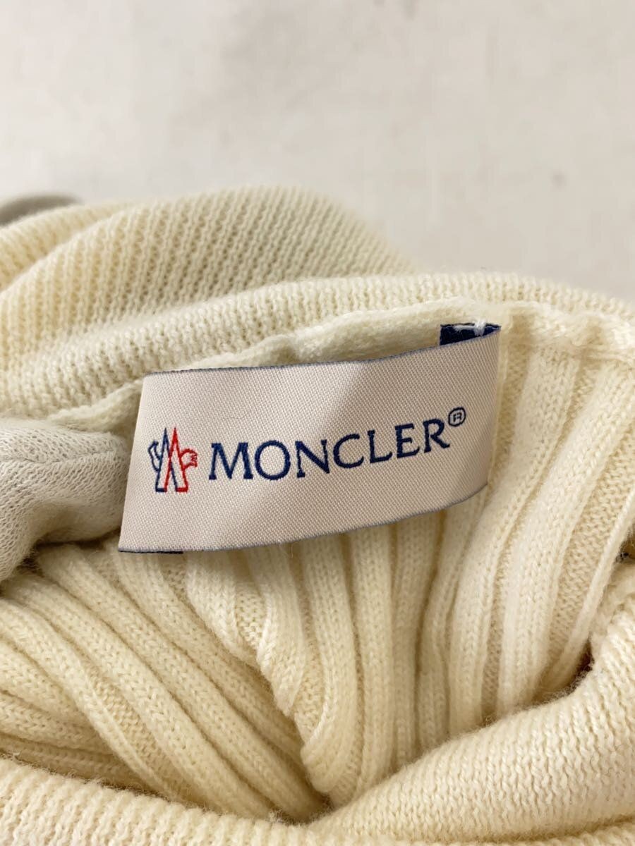 MONCLER◆CICLIST TRICOT/タートルネックリブニット/S/ウール/IVO/G20939F00013 A9058 MONCLER CICLIST TRICOT TURTLENECK RIBBED KNIT S WOOL Ivory