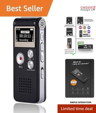 Digital Voice Recorder 16GB USB Microphone Noise Cancellation for Lectures
