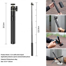 Metal Telescopic Pole Handheld  Tripod Selfie Stick for DJI ACTION 6 Camera