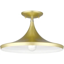 Livex Lighting 41189-33 Waldorf Semi-Flush Mount
