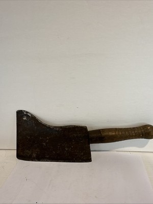 RARE  Vintage  WM BEATTY & SONS CHESTER BEEF SPLITTING CLEAVER