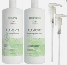 Wella Elements Renewing Shampoo & Conditioner  2x 1000ml + Pumps