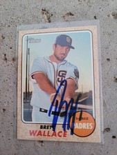 Brett Wallace Signed 2017 Heritage Minors Baseball Card #163 Padres