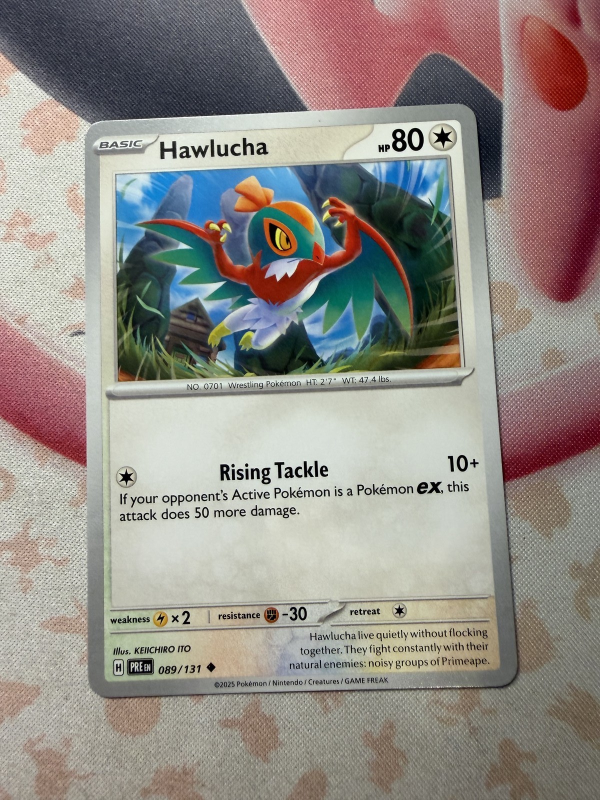 Hawlucha Uncommon SV: Prismatic Evolutions 089/131 NM English Pokemon Card