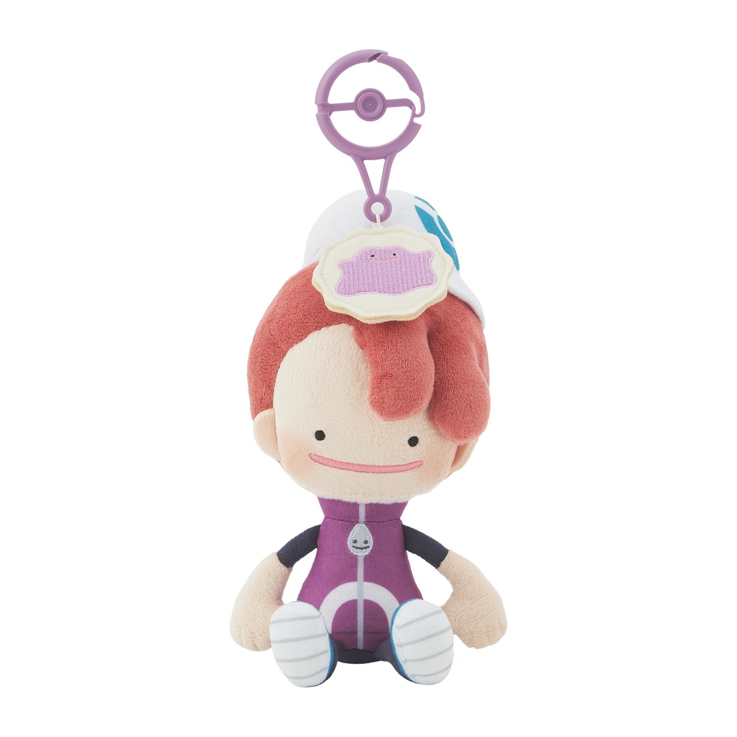 Pokemon Center Pokopia Ditto As Trainer Blue Plush 9.5in w/ Carabiner