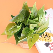  10 Pcs Fake Plants Greenery Faux for Indoors Big Leaves Artificial