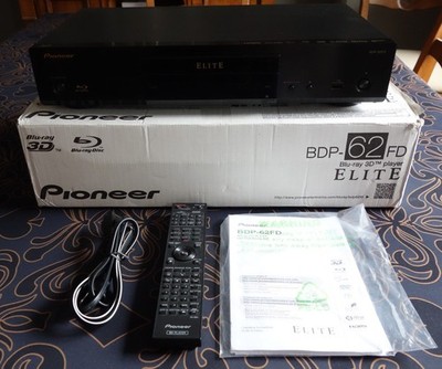 ** PIONEER ELITE BDP-62FD BLU-RAY PLAYER -- RARE -- 3D Blu-ray, DVD, CD, SACD **