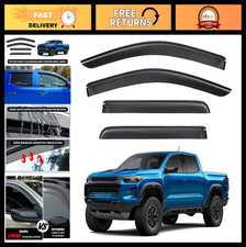 Tape-On Rain Guards for Chevy Colorado/GMC Canyon 2023 2024 2025 2026, Window Vi