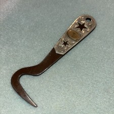 Unmarked Contemporary Silver And Gold Mounted Longhorn Hoof Pick