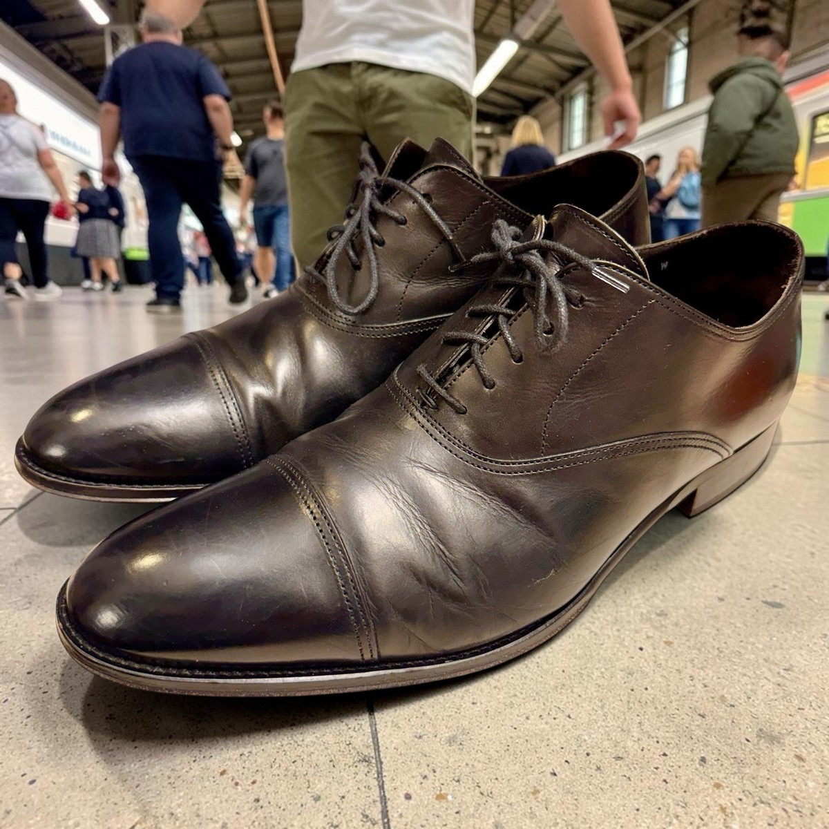To Boot New York Adam Derrick Black Cap Toe Oxford Dress  display picture 1