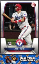 Josh Jung 2023 Bowman #43 Texas Rangers Rookie RC