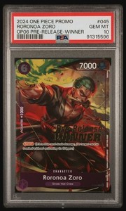 Zoro Pre Release Winner | eBay