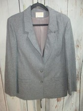 Vtg PENDLETON 10 / M Gray 2 Button Jacket Blazer Excellent