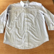 Brooks Brothers 346 Regular Fit Non Iron Shirt Men 16.5 2/3 Blue Striped Pocket