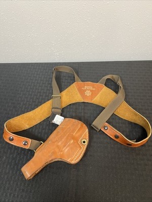 邦楽 SENHA&Co. Bianchi Brown Leather #13A Shoulder Holster Scorpio With Sig P226