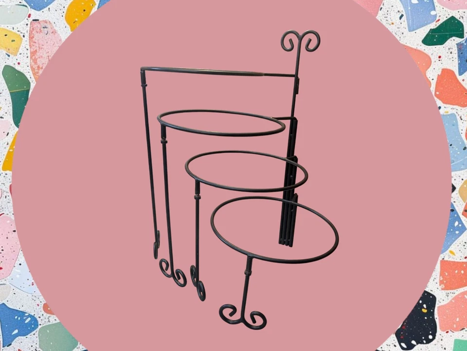 VALERIE PORTMEIRION STUDIO Plates 4 TIER Cake Stand Slicer DESSERT Basket White - Image 4 of 4