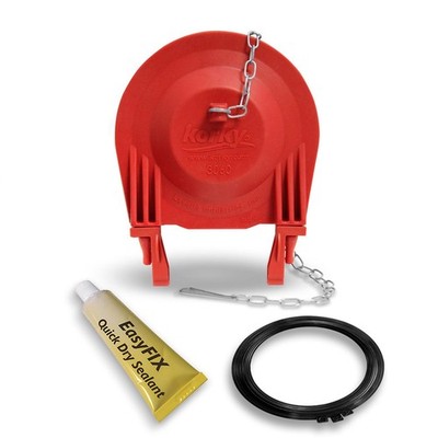 Korky 3003BP Red Rubber Easy Fix Universal Repair Kit for 3 in. Flush Valves
