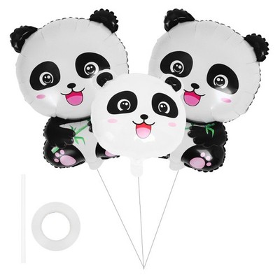 3 Pcs Cartoon-panda-luftballons Für Partys Mit Panda-Motto Partyballons