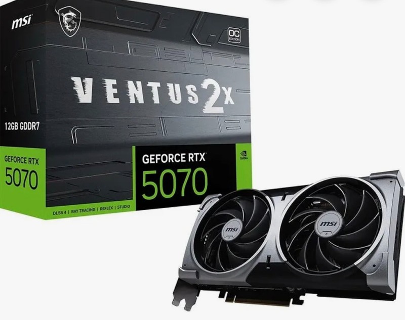 MSI NVIDIA GEFORCE RTX 5070 VENTUS OC 12GB GAMING GRAPHICS CARD GPU NEW/SEALED