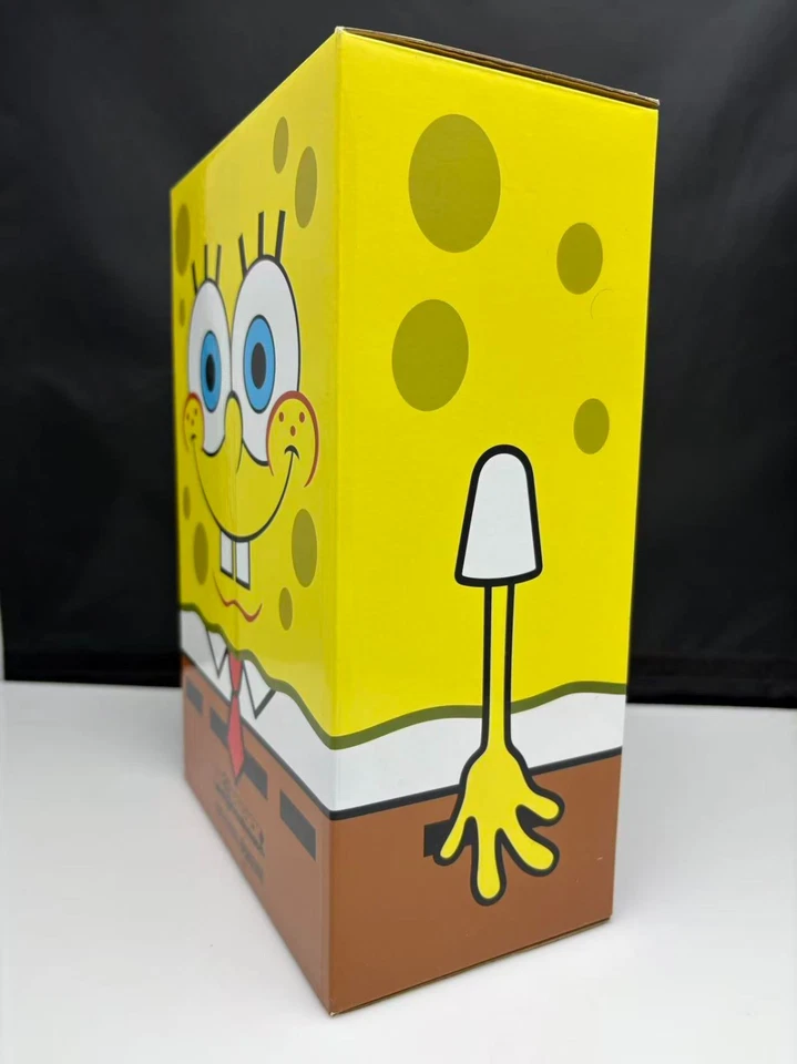 BEARBRICK Bob Esponja Pantalones Cuadrados 400% + Juguete 100% Medicom (2009) Be@rbrick Limited Foto 3 de 4