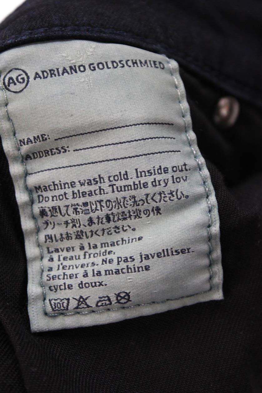 AG Adriano Goldschmied Womens The Stevie Slim Straight Ankle Jeans Blue Size 31 thumbnail 7