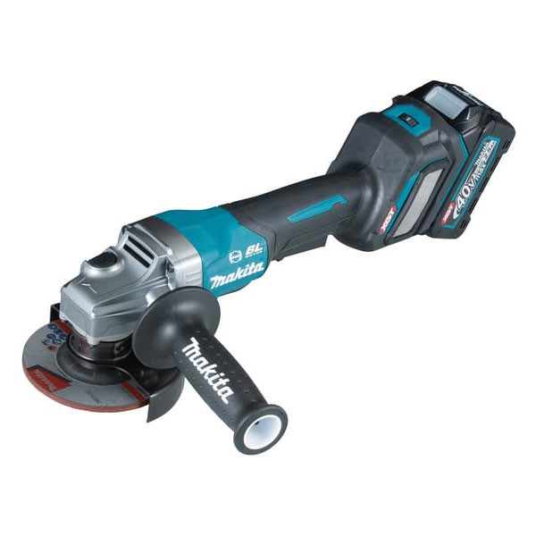 Makita  XGT 40Vmax BL PaddleSwitchGrinder 115mm 40V 2x2.5Ah