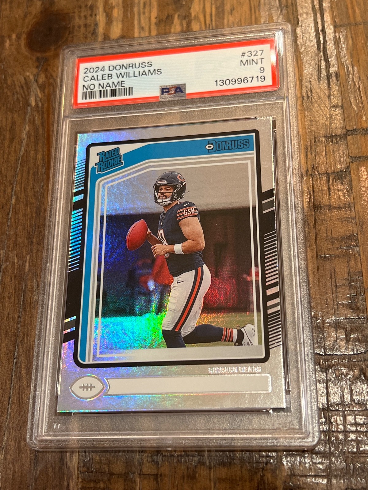 2024 PANINI DONRUSS NO NAME #327 CALEB WILLIAMS PSA 9 SSP Very Rare!!!🔥🔥📈📈